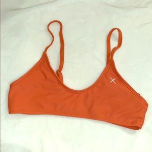 Burnt orange scoop Bikini top